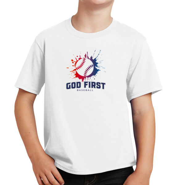 God First Splatter - Youth Fan Favorite Tee Thumbnail