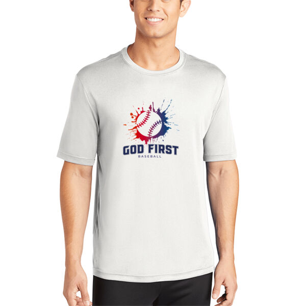 God First Splatter - PosiCharge ® Competitor Tee Thumbnail